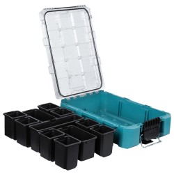 Organizer Makita MakTrak P-91045 średni głęboki 18,4l 22,7kg 11 pojemników