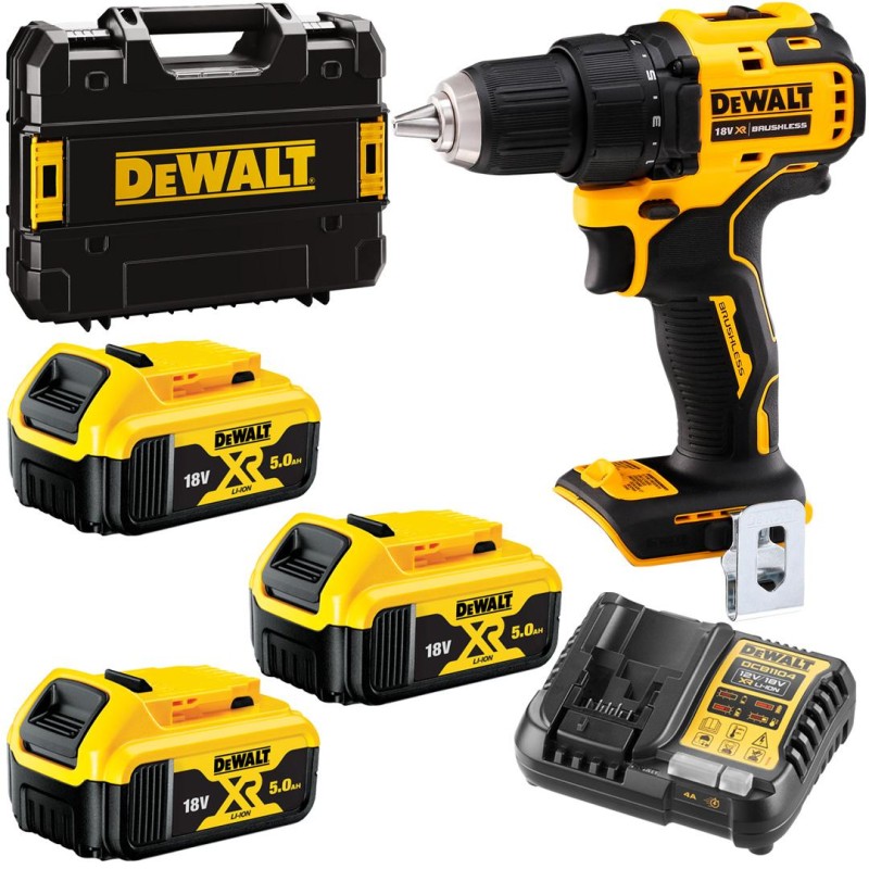 Wkrętarka 18V 65Nm 3x5Ah BL TSTAK DeWALT DCD708P3T