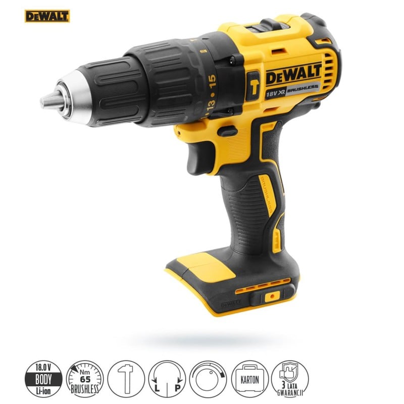 Wkrętarka DeWALT DCD778N 18V udar 65Nm BL karton