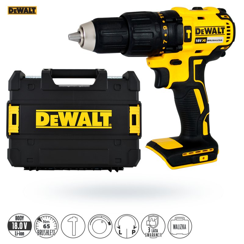 Wkrętarka DEWALT DCD778NT udar 18V 65Nm body BL