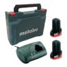 Wiertarko-wkrętarka Metabo 601749500 PowerMaxx BS BL Quick 12V 2x2Ah walizka