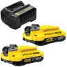 Akumulatorowa wkrętarka udarowa STANLEY FATMAX SFMCD711D2 50Nm 2 biegi