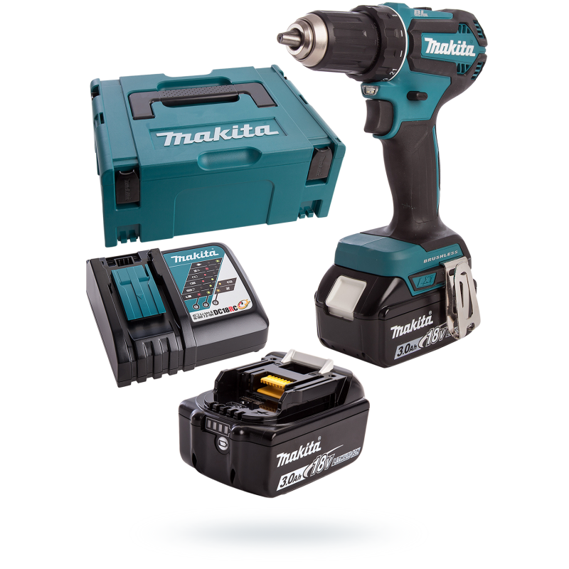 Wkrętarka Makita DDF485RFJ 18V 2x3Ah MAKPAC