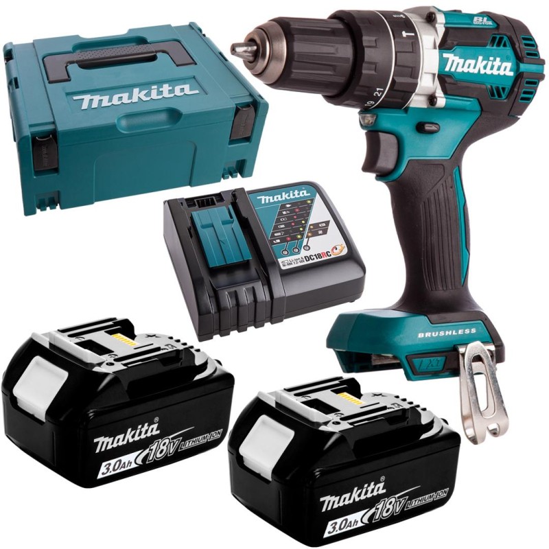 Wkrętarka udarowa 18V 54Nm 2x3Ah Makita DHP484RFJ