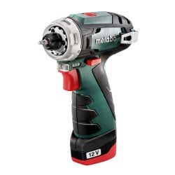 Wiertarko-wkrętarka Metabo 600080710 PowerMaxx BS Basic SET 12V 2x2Ah akcesoria