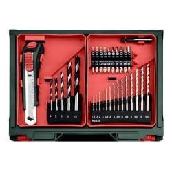Wiertarko-wkrętarka Metabo 600080710 PowerMaxx BS Basic SET 12V 2x2Ah akcesoria