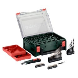 Wiertarko-wkrętarka Metabo 600080710 PowerMaxx BS Basic SET 12V 2x2Ah akcesoria