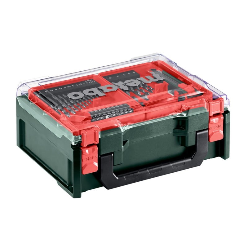 Wiertarko-wkrętarka Metabo 600080710 PowerMaxx BS Basic SET 12V 2x2Ah akcesoria