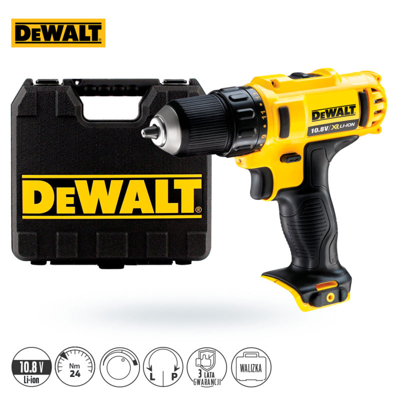 Wkrętarka DEWALT DCD710NK 10,8V 24Nm body