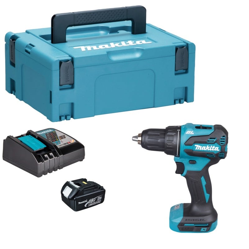 Akumulatorowa wiertarko-wkrętarka Makita DDF490RF1J 18V 1x3Ah 65Nm BL XPT LXT walizka