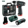 Wkrętarka METABO 10,8V 34Nm 2x2Ah +latarka+akc