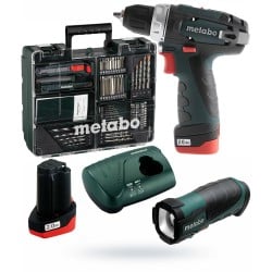 Wkrętarka METABO 10,8V 34Nm 2x2Ah +latarka+akc