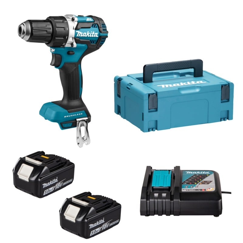 Wkrętarka Makita DDF484RTJ LXT 18V 2x5Ah BL 54Nm 2 biegi walizka