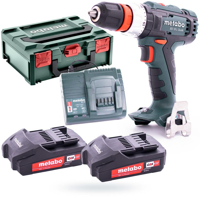 Wkrętarka 18V 2x2Ah PowerMaxx SC60 Quick Metabo
