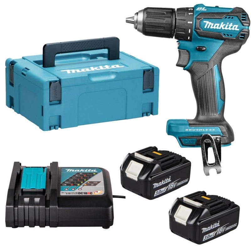 Wkrętarka Makita DDF483RFJ LXT 18V 2x3Ah BL 40Nm 2 biegi walizka
