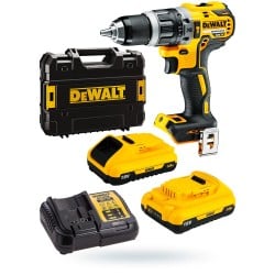 Wkrętarka 18V udar 70Nm 2x3Ah BRUSH TSTAK DeWALT