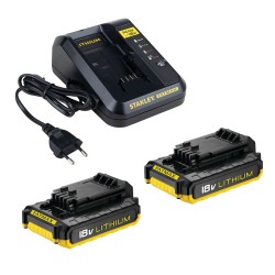Wiertarko-wkrętarka z udarem STANLEY FATMAX FMC625D2 18V Li-Ion 51Nm 2x2Ah walizka