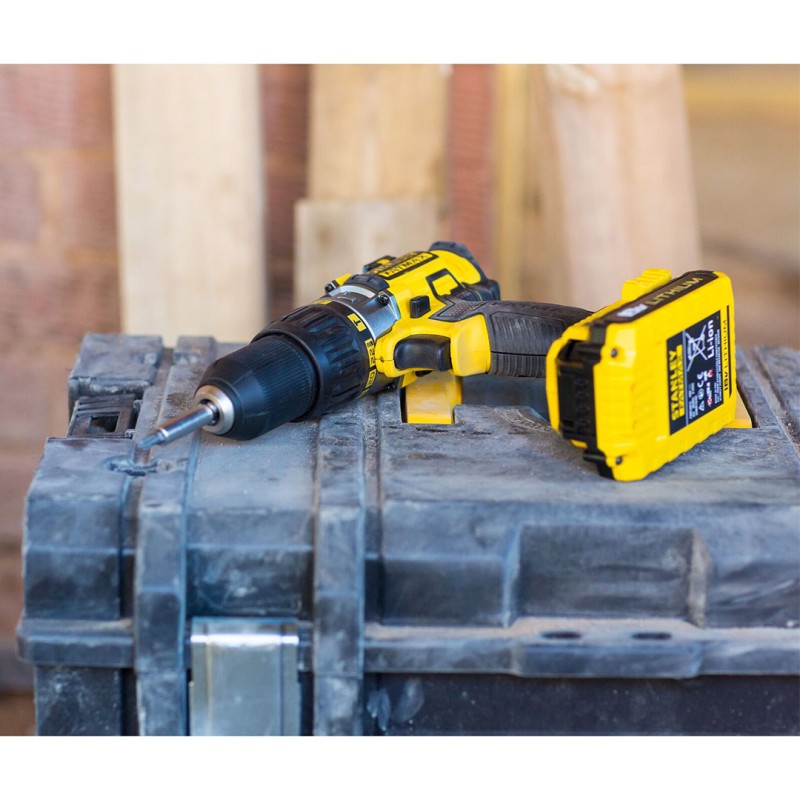Wiertarko-wkrętarka z udarem STANLEY FATMAX FMC625D2 18V Li-Ion 51Nm 2x2Ah walizka