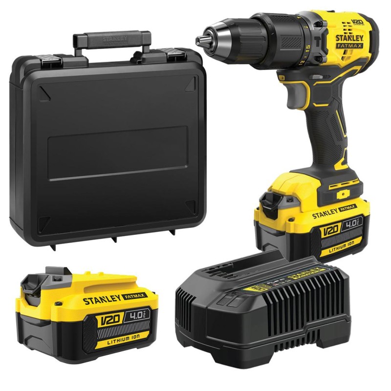 Wiertarko-wkrętarka udarowa STANLEY SFMCD715M2K-QW FATMAX V20 18V 60Nm BL 2x4Ah walizka