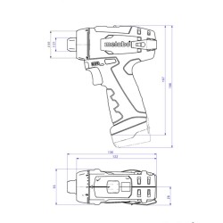 Akumulatorowa wiertarko-wkrętarka Metabo PowerMaxx BS Basic 600080500 12V 2x2Ah 34Nm walizka