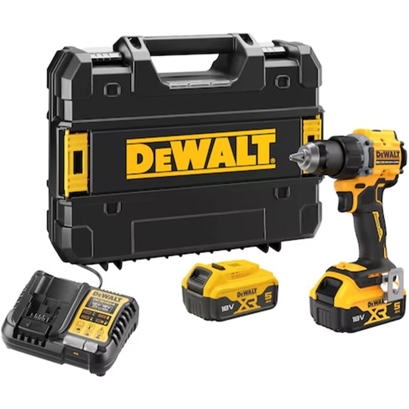 Akumulatorowa wiertarko-wkrętarka DeWALT DCD794P2T-QW 18V XR 74Nm 2x5Ah BL walizka