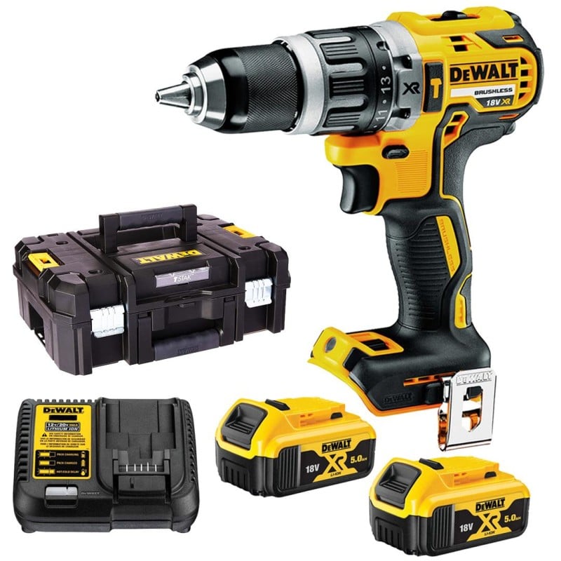 Wkrętarka udarowa DeWALT DCD796P2 XR 18V 2x5Ah BL 70Nm 2-biegi walizka