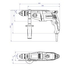 Wiertarka udarowa Metabo SBEV 1000-2 600783500 1010W 40Nm 2biegi walizka
