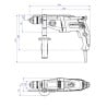 Wiertarka udarowa Metabo SBEV 1000-2 600783500 1010W 40Nm 2biegi walizka