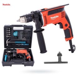 Wiertarka udarowa MAKITA M8103 430W WALIZKA + wiertła