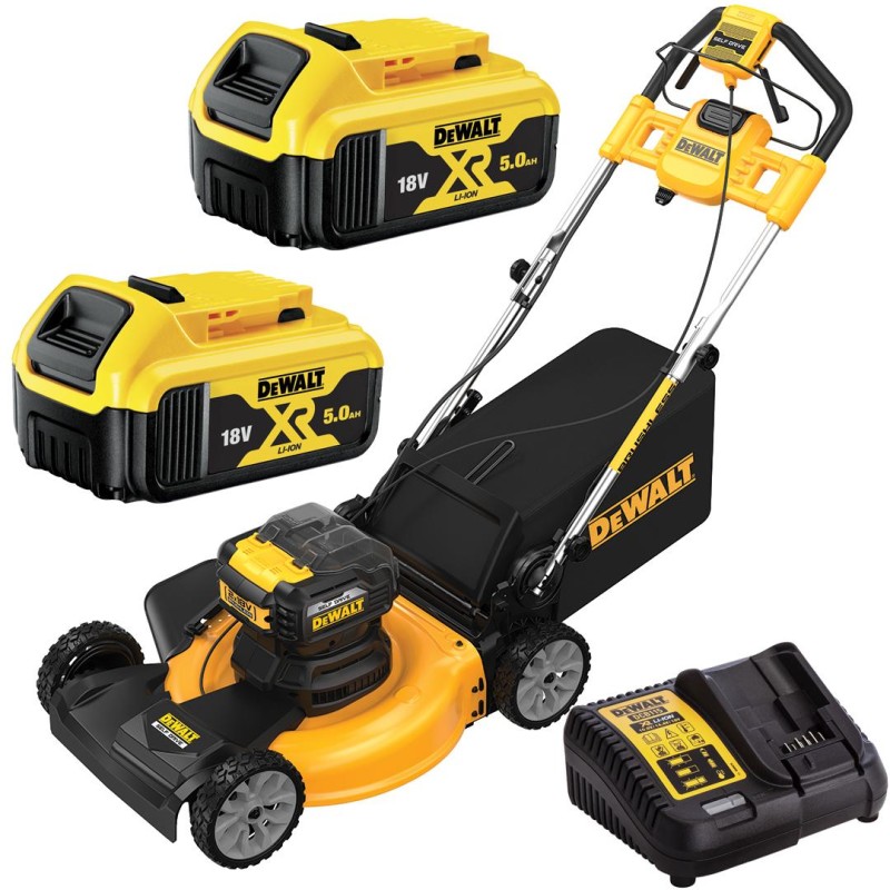 Kosiarka 2x18V z napędem 2x5Ah DeWALT DCMWSP564P2