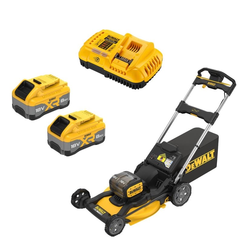Kosiarka akumulatorowa DeWALT DCMWP134W2 XR 2x18V 2x8Ah 53cm BL 67 l