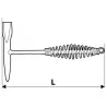 Młotek spawalniczy TOPEX 02A930 300 g trzonek metalowy