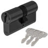 Wkładka 50/55 + wkładka z gałką G50/55 czarna, Yale Assa Abloy