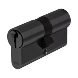 Wkładka 40/30 + wkładka z gałką G40/30 czarny 6kl Yale Assa Abloy ATEST 6D