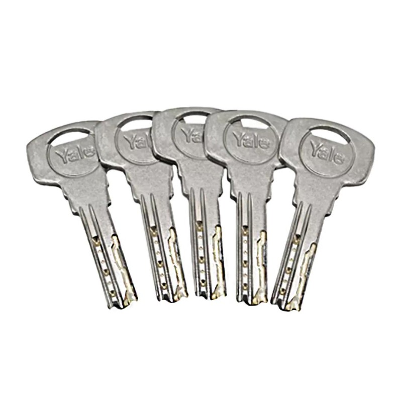 Wkładka 30/45 + wkładka z gałką 45G/30 Assa Abloy, nikiel, ATEST, 6D