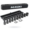 Nasadki udarowe krótkie 1/2'' 10szt HiKOKI