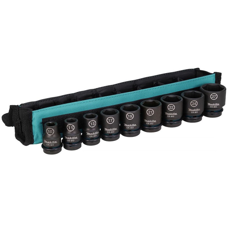 Klucze nasadowe udarowe 9cz 10-27mm MAKITA E-16617