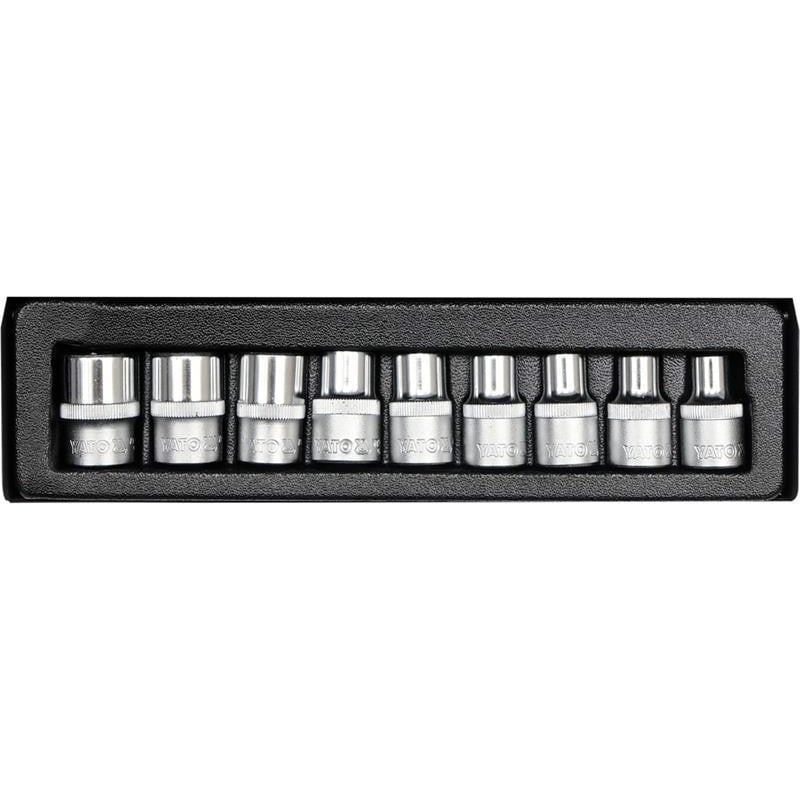 Klucze nasadowe TORX 1/2'' E-10- E-24 9cz