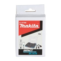 Nasadki magnetyczne udarowe Makita E-15768 HEX 1/4’’ 50mm 6-13mm 6el. IMPACT BLACK