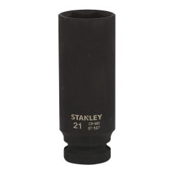 Nasadka 21 mm 1/2" Stanley sześciokątna 38 mm CrV