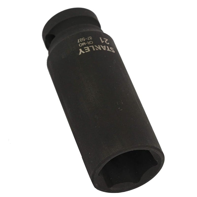 Nasadka 21 mm 1/2" Stanley sześciokątna 38 mm CrV