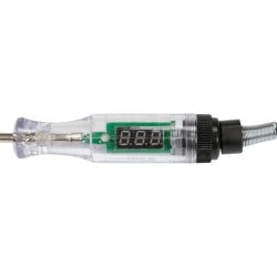 Samochodowy próbnik napięcia YATO YT-28667 3-48V z wyświetlaczem LCD.