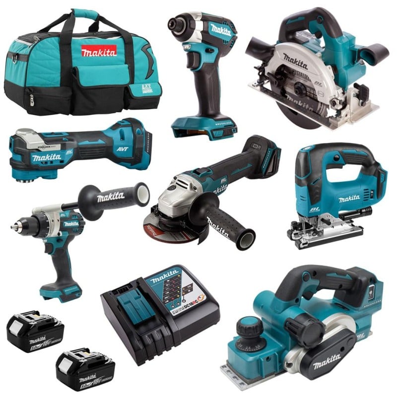 Zestaw Combo Makita DLX7019TX1 7 elektronarzędzi akumulatorowych 18V 2x5Ah