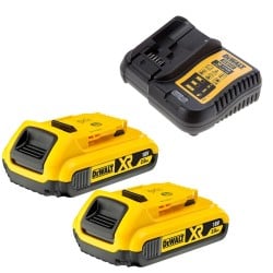 Zestaw COMBO DeWALT wkrętarka DCD708 i zakrętarka DCF887 + 2x2Ah, ładowarka, walizka
