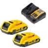 Zestaw COMBO DeWALT wkrętarka DCD708 i zakrętarka DCF887 + 2x2Ah, ładowarka, walizka