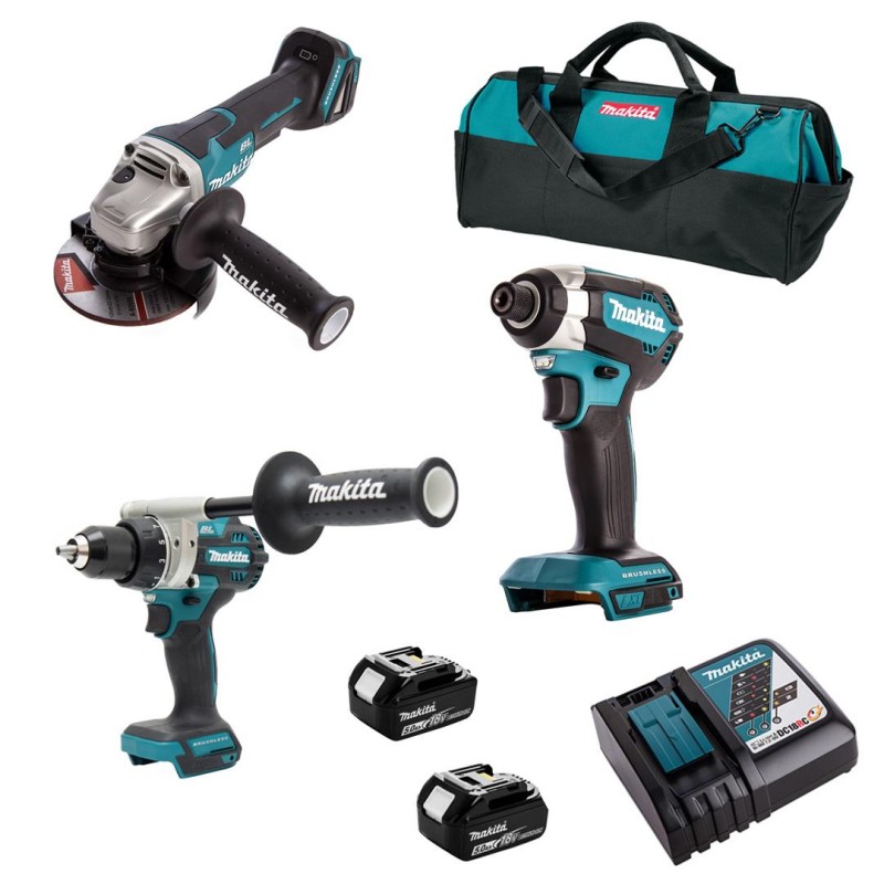Combo DDF486 DTD153 DGA508 2x5Ah MAKITA DLX3156TX1