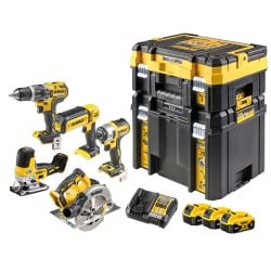 Zestaw COMBO 5 narzędzi akumulatorowych DeWALT DCK500P3T XR 18V BL