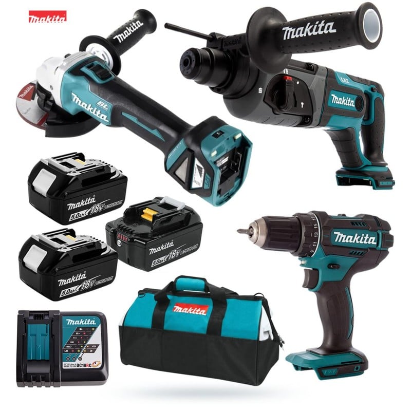 Zesta DDF482 DHR241 DGA504 3x5Ah MAKITA DLX3078TX1
