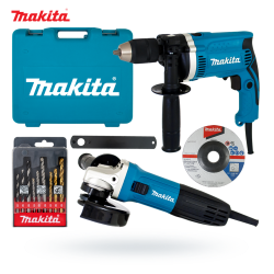 Zestaw Makita DK0050X1 GA5030R+ wiertarka HP1631K