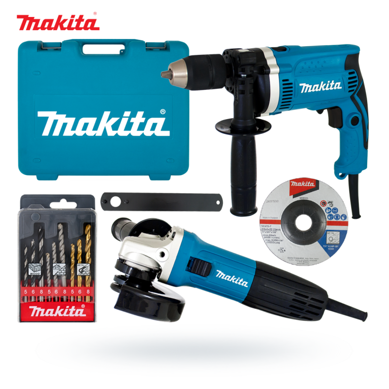 Zestaw Makita DK0050X1 GA5030R+ wiertarka HP1631K